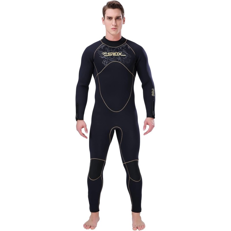 5mm Wetsuits for Men Neoprene Long Sleeve Full Diving Surfing Suit