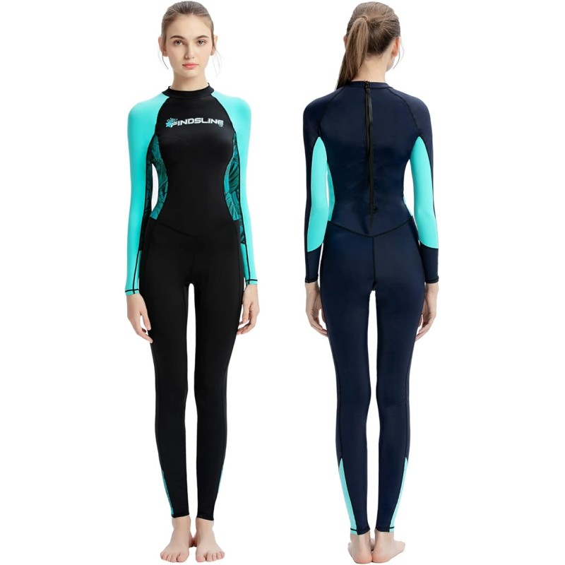 Wetsuit Women Girls Full Body Swimsuit Wet Suit Quick Dry Lycra Bodysuit UV Protection for Surfing Diving Kayaking Scuba