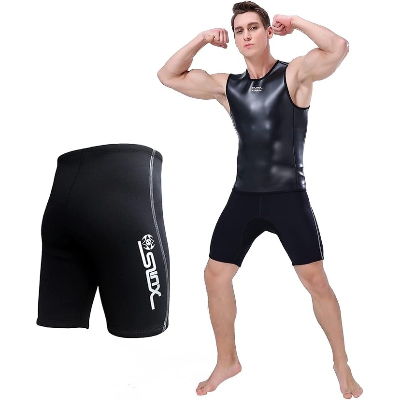 Men Wetsuit Short Pants 2mm Neoprene Shorts for Scuba Diving Kayaking Surfing Snorkeling Short Pants