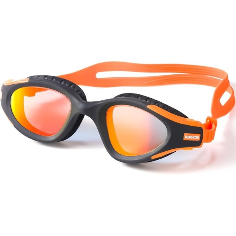 Swimming Goggles UV Protection Anti-Fog No Leaking Swim Goggles Easy to Adjust for Adult Men Women