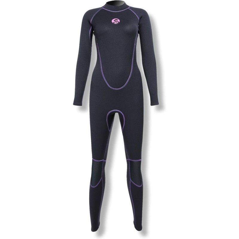 3mm Women Wetsuit Neoprene Long Sleeve Full Wetsuit for Diving Surfing Kayaking Swimming